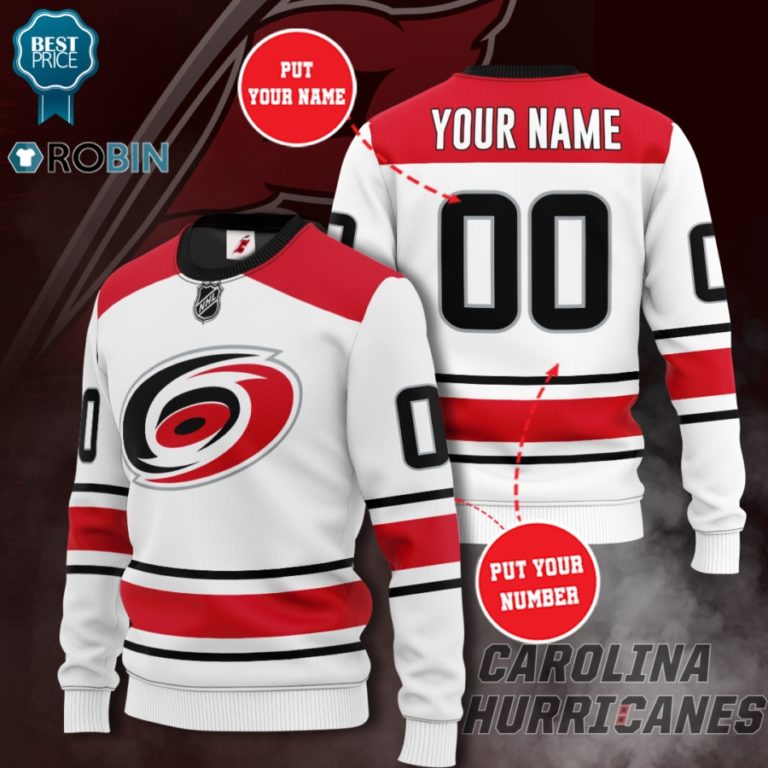 Carolina Hurricanes Personalized 3D Full Printed Sweater