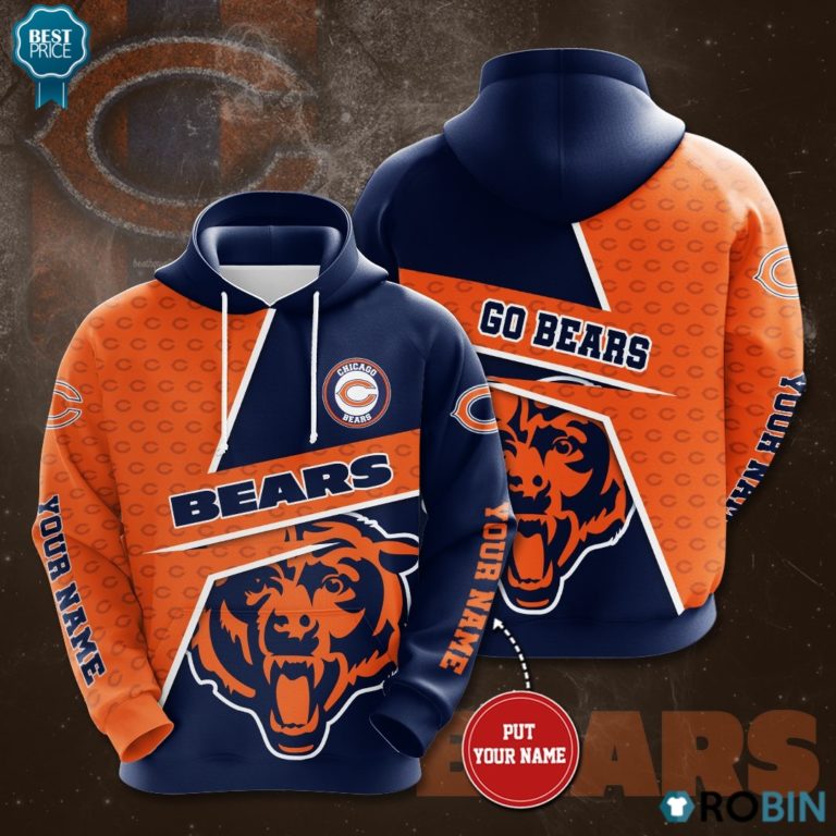 Chicago Bears Go Bears 3D Print Hoodie