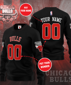 Chicago Bulls Personalized All Over Print Sweater Chicago Bulls Personalized All Over Print Sweater