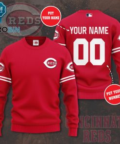 Cincinnati Reds Personalized 3D Full Printed Sweater Cincinnati Reds Personalized 3D Full Printed Sweater