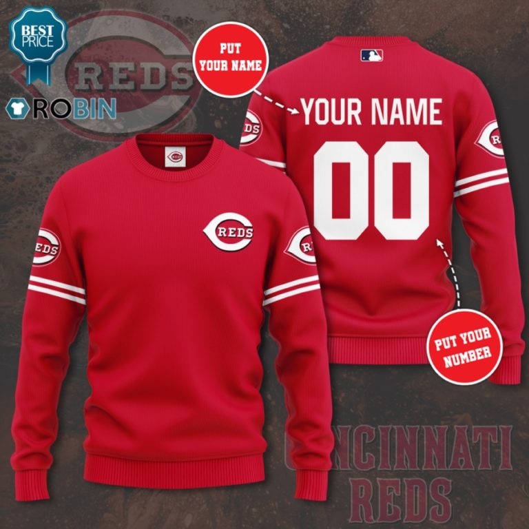 Cincinnati Reds Personalized 3D Full Printed Sweater