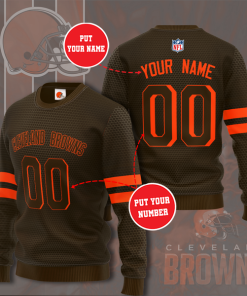 Cleveland Browns Personalized All Over Print Sweater Cleveland Browns Personalized All Over Print Sweater