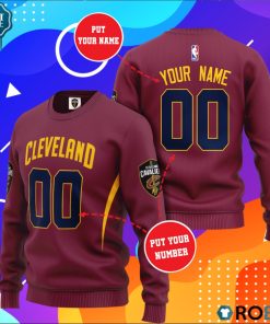 Cleveland Cavaliers Personalized All Over Print Sweater Cleveland Cavaliers Personalized All Over Print Sweater