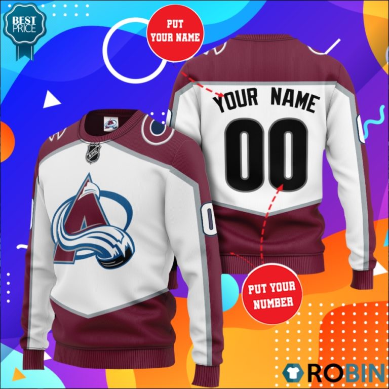 Colorado Avalanche Personalized All Over Print Sweater