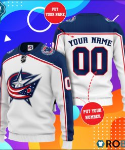 Columbus Blue Jackets Personalized All Over Print Sweater