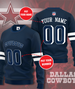 Dallas Cowboys Personalized All Over Print Sweater Dallas Cowboys Personalized All Over Print Sweater