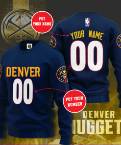 Denver Nuggets Personalized All Over Print Sweater Denver Nuggets Personalized All Over Print Sweater