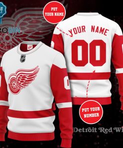 Detroit Red Wings Personalized 3D Full Printed Sweater
