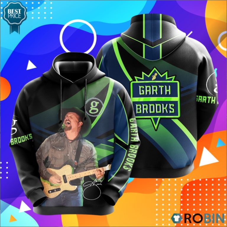 Garth Brooks Signature 3D Print Hoodie