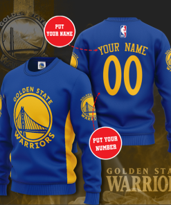 Golden State Warriors Team Personalized All Over Print Sweater