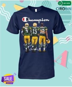 Green Bay Packers Champion Favre Starr Rodgers Signature T Shirt Green Bay Packers Champion Favre Starr Rodgers Signature T Shirt
