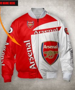Arsenal FC Personalized 3D Print Hoodie, T Shirt, Bomber