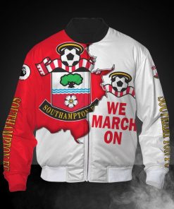 Southampton FC We March On Full Print Hoodie, T Shirt, Bomber Southampton FC We March On Full Print Hoodie, T Shirt, Bomber