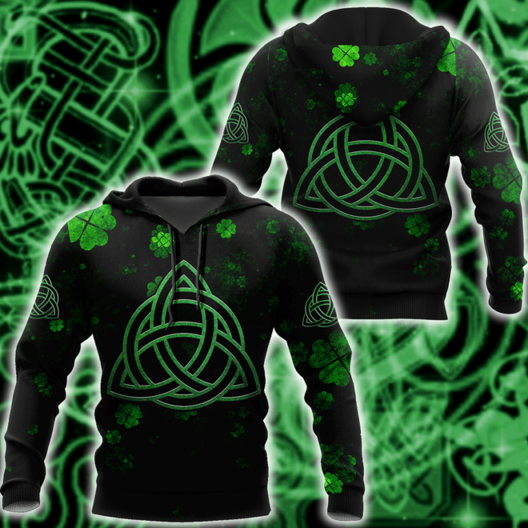 Irish St.patrick Celtic Trinity Knot 3d Hoodie, T Shirt