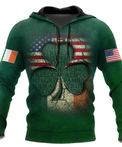 Irish St.patrick Day Behind Every Great Irish Girl Who Believes In Herself Is A Daddy 3d Hoodie, T Shirt