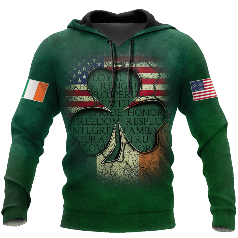 Irish St.patrick Day Behind Every Great Irish Girl Who Believes In Herself Is A Daddy 3d Hoodie, T Shirt