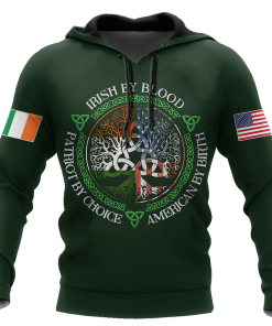 Irish St.patrick Day Shenanigan Irish Is Blood American By Birth Patriot By Choice