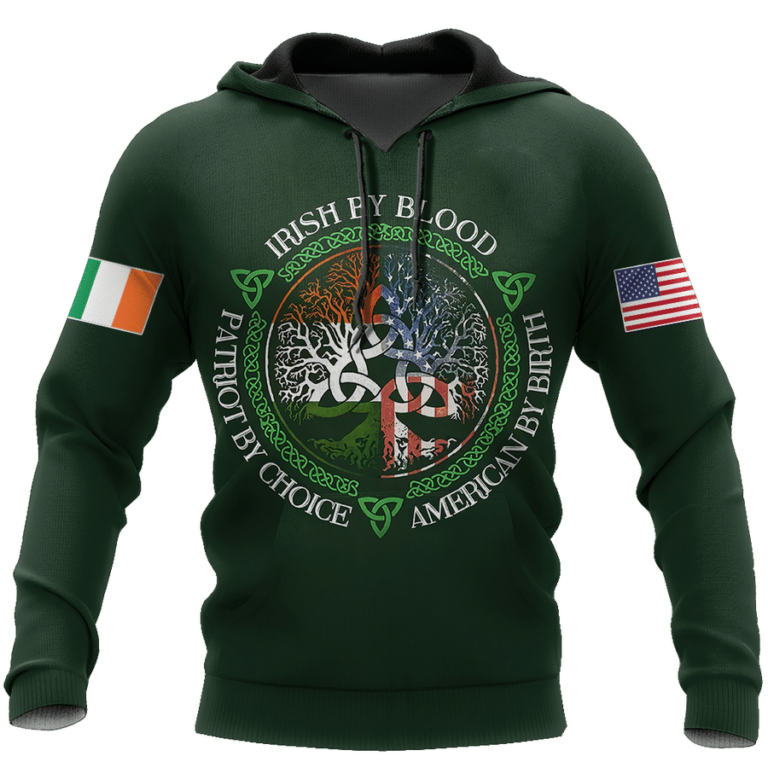 Irish St.patrick Day Shenanigan Irish Is Blood American By Birth Patriot By Choice