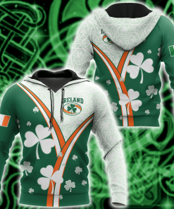 Irish St.patrick Ireland 3d Hoodie, T Shirt