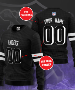 Las Vegas Raiders Personalized All Over Print Sweater