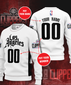Los Angeles Clippers Personalized All Over Print Sweater