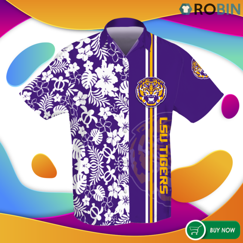 lsu tigers hawaiian shirt