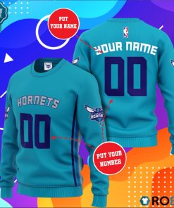 Nba Charlotte Hornets Personalized All Over Print Sweater