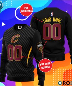 Nba Cleveland Cavaliers Personalized All Over Print Sweater