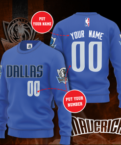 Nba Dallas Mavericks Personalized All Over Print Sweater
