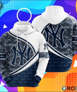 New York Yankees Camouflage 3D Print Hoodie New York Yankees Camouflage 3D Print Hoodie