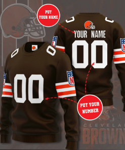 Nfl Cleveland Browns Personalized All Over Print Sweater Nfl Cleveland Browns Personalized All Over Print Sweater