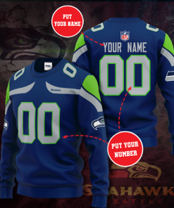 Nfl Seattle Seahawks Personalized All Over Print Sweater Nfl Seattle Seahawks Personalized All Over Print Sweater