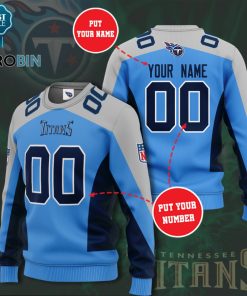Nfl Tennessee Titans Personalized 3D Full Printed Sweater