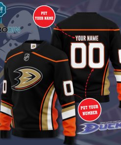 Nhl Anaheim Ducks Team Personalized 3D Full Printed Sweater Nhl Anaheim Ducks Team Personalized 3D Full Printed Sweater