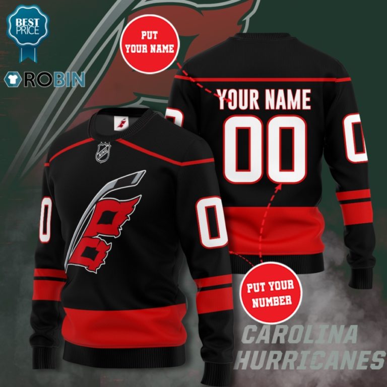 Nhl Carolina Hurricanes Personalized 3D Full Printed Sweater