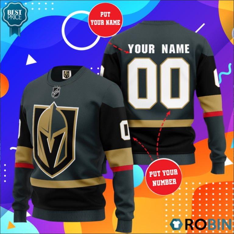 Nhl Vegas Golden Knights Personalized All Over Print Sweater
