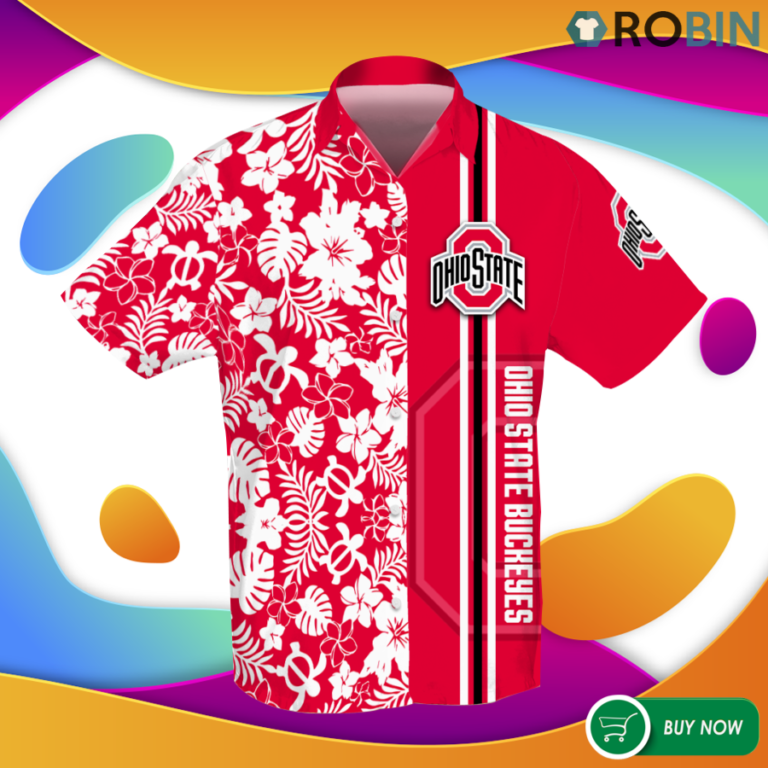 Ohio State Buckeyes 3d Hawaiian Shirt – Button Up T Shirt