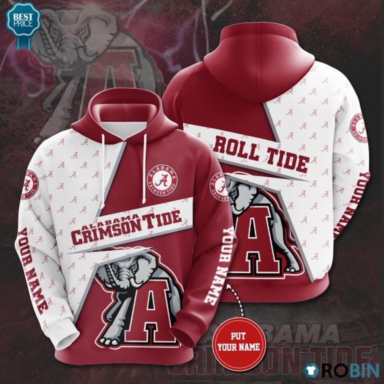 Personalized Alabama Crimson Tide Roll Tide 3D Print Hoodie