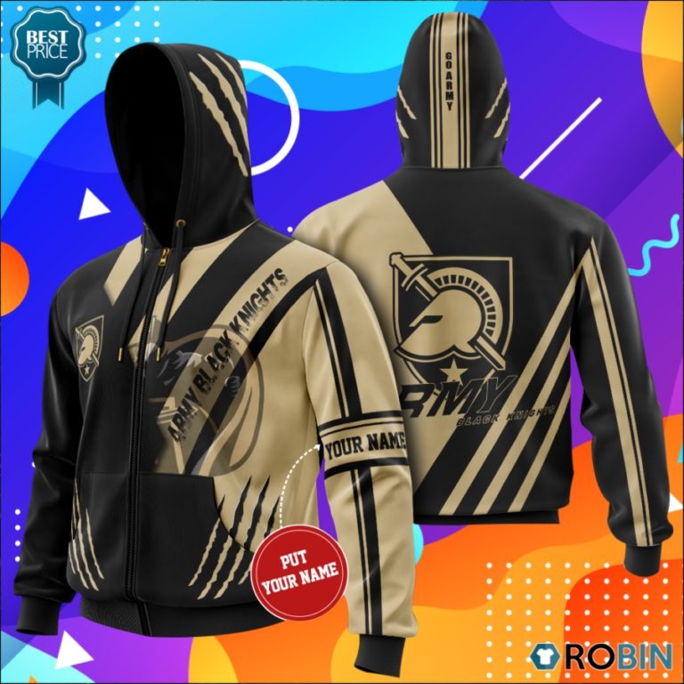 Personalized Army Black Knights Go Army All Over Printed Hoodie and Zip Up