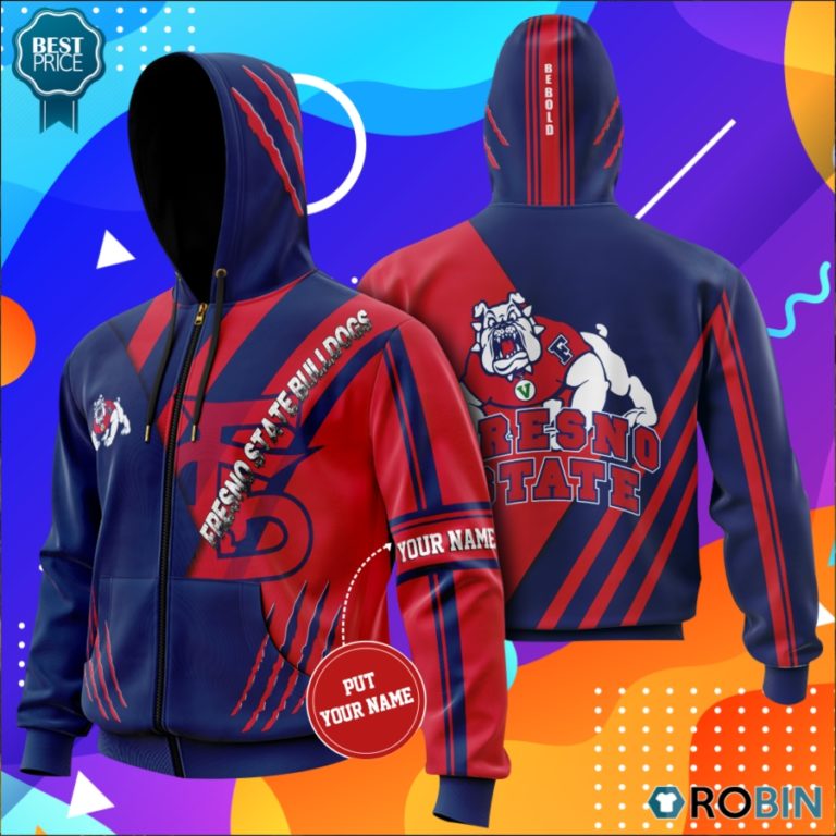 Personalized Fresno State Bulldogs Be Bold All Over Printed Hoodie and Zip Up