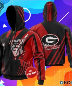 Personalized Georgia Bulldogs Go Dawgs All Over Printed Hoodie and Zip Up