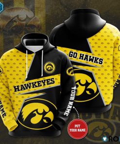 Personalized Iowa Hawkeyes Go Hawks 3D Print Hoodie Personalized Iowa Hawkeyes Go Hawks 3D Print Hoodie