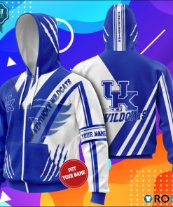 Personalized Kentucky Wildcats Big Blue Nation All Over Printed Hoodie and Zip Up Personalized Kentucky Wildcats Big Blue Nation All Over Printed Hoodie and Zip Up