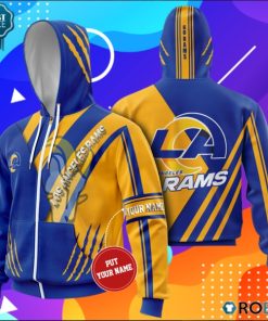 Personalized Los Angeles Rams Go Rams All Over Printed Hoodie and Zip Up Personalized Los Angeles Rams Go Rams All Over Printed Hoodie and Zip Up