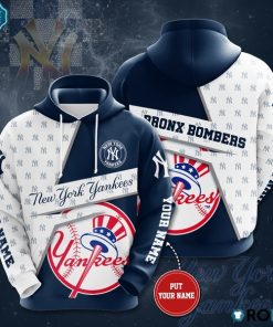 Personalized New York Yankees Bronx Bombers 3D Print Hoodie Personalized New York Yankees Bronx Bombers 3D Print Hoodie