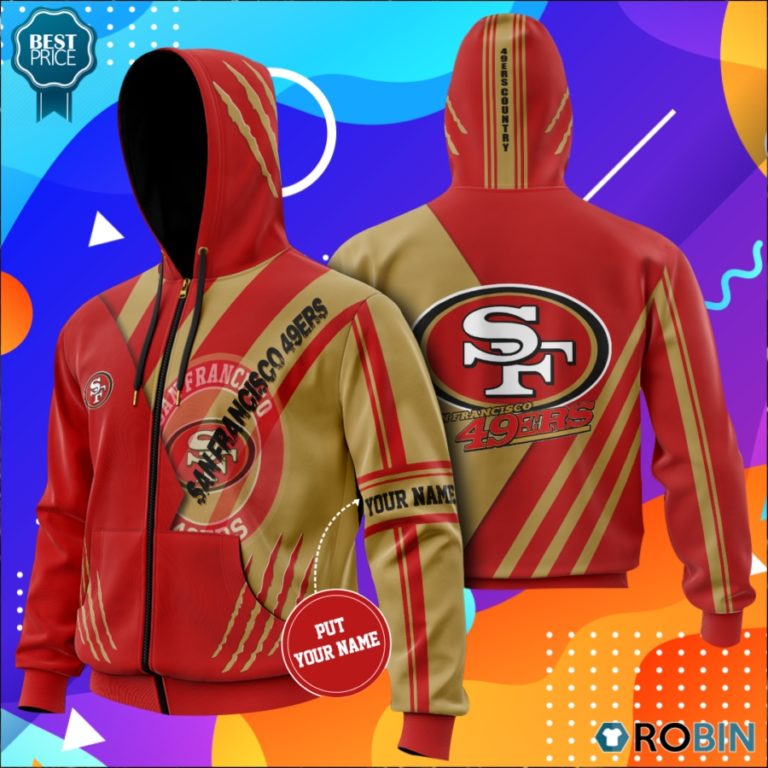 Personalized San Francisco 49ers Football 49ers Country All Over Printed Hoodie and Zip Up