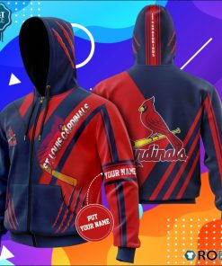 Personalized St. Louis Cardinals Let’s Go Red Birds All Over Printed Hoodie and Zip Up