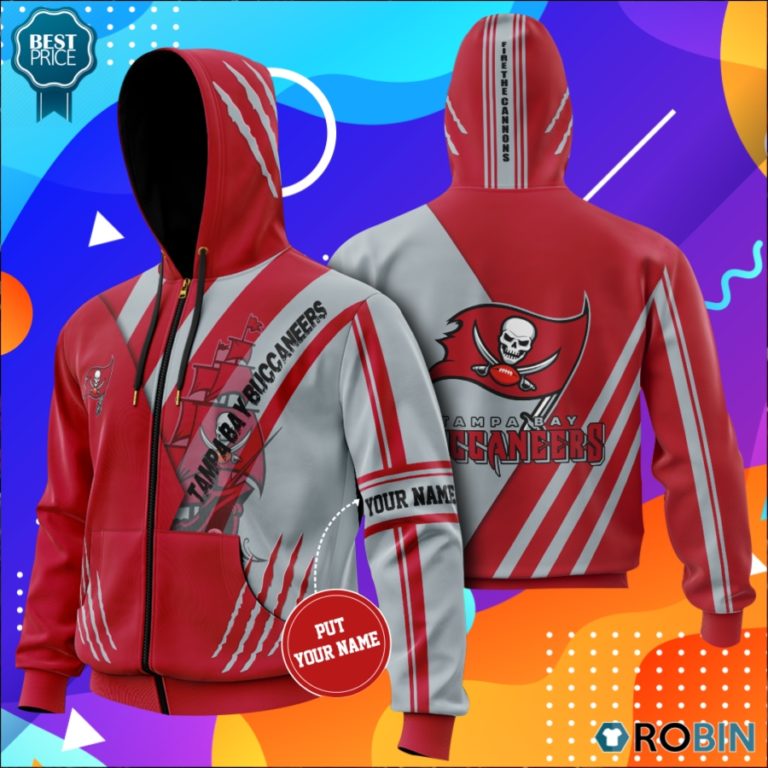 Personalized Tampa Bay Buccaneers Fire The Cannons All Over Printed Hoodie and Zip Up