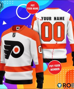 Philadelphia Flyers Ice Hockey Personalized All Over Print Sweater
