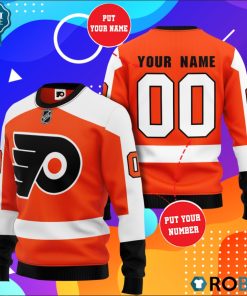 Philadelphia Flyers Personalized All Over Print Sweater Philadelphia Flyers Personalized All Over Print Sweater
